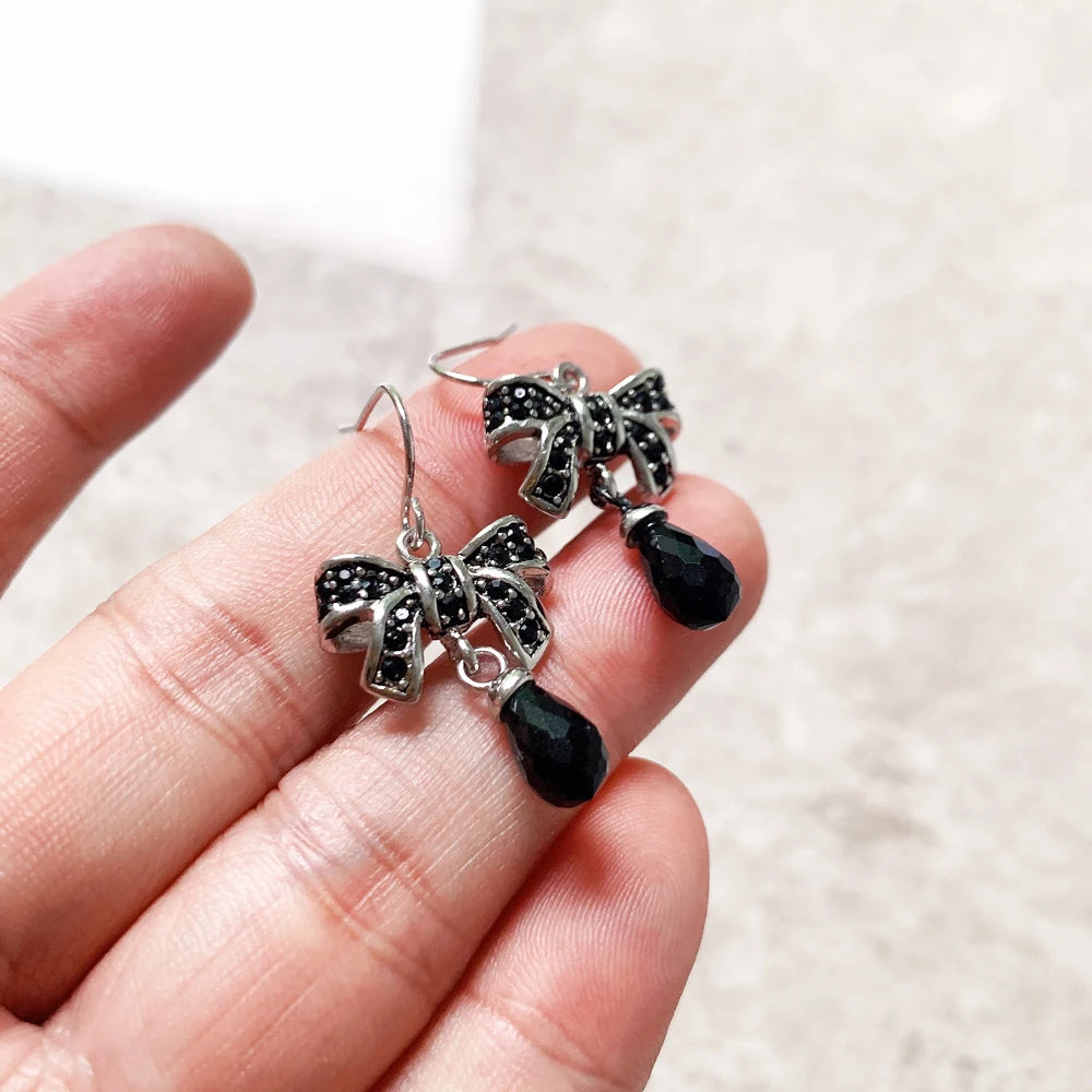 Damen-Ohrtropfen Schleifenknoten romantisch aus Sterlingsilber