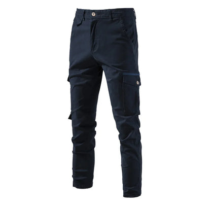 Premium Herren Cargo Hose 100% Baumwolle Mit Vielen Praktischen Taschen