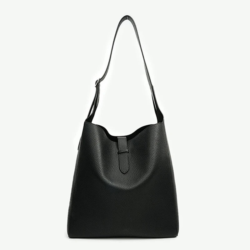 Kalbsleder Hobo-Tasche | Großes Fassungsvermögen