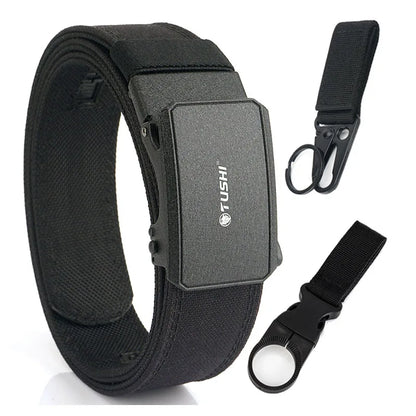 Herren-Taktischer Gürtel aus robustem 1100D-Nylon mit matte Metall-Schnalle für Alltag und Outdoor