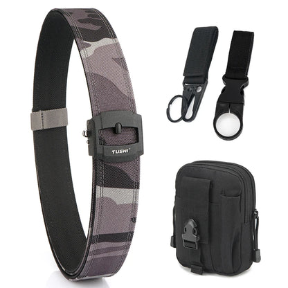 Herren-Taktischer Gürtel aus Nylon mit automatischer Metallschnalle für Outdoor-Einsatz