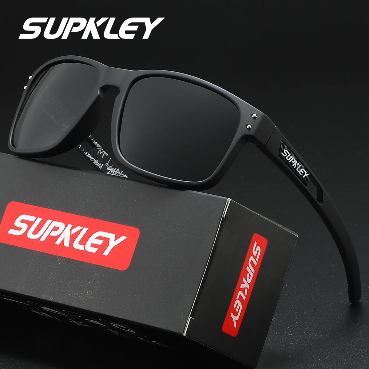 Sonnenbrille Sport quadratisch UV400 polarisiert winddicht Herren