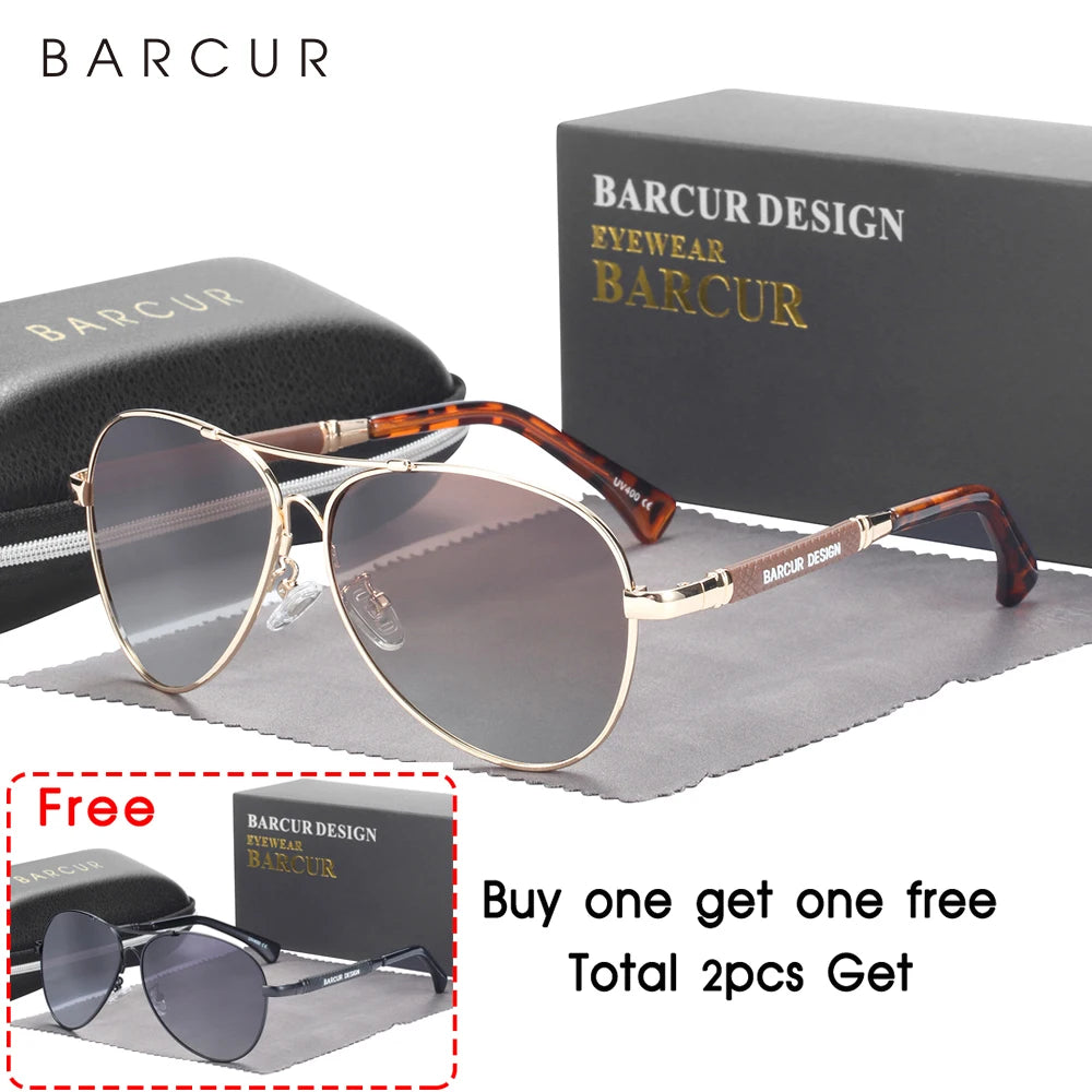 Sonnenbrille Pilot Memory-Rahmen Farbverlauf Spiegel polarisiert Unisex