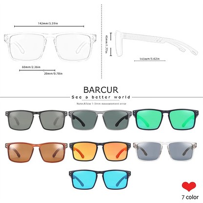 Damen-Sonnenbrille Holz Walnuss Doppelrund Nagel polarisiert UV400
