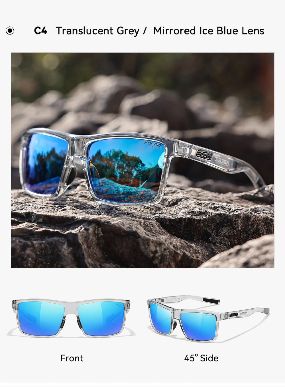 Sonnenbrille übergroß TR90 polarisiert 160mm Etui Herren XL