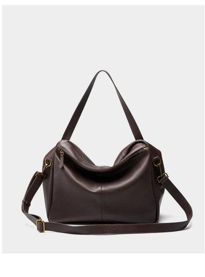 Damen Handtasche aus echtem Leder mit großer Kapazität