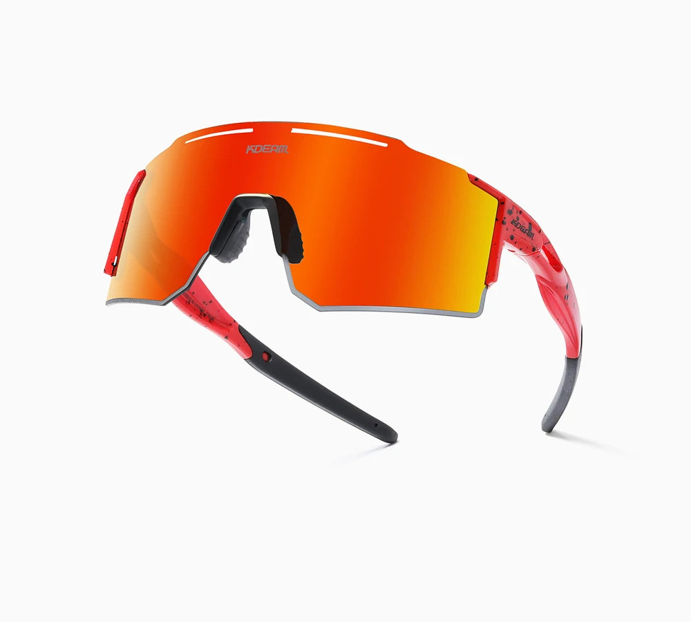 Sonnenbrille Sport TR90 polarisiert 1,2mm Glas Gummisteg winddicht Herren