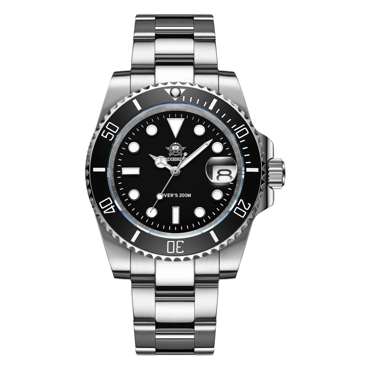 Herren Luxus-Quarzuhr Keramiklünette BGW9 Leuchtzeiger 200m wasserdicht Outdoor Sports