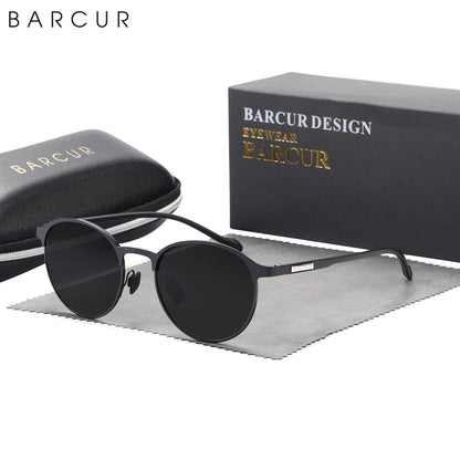 Damen-Sonnenbrille rund TR90 Bügel polarisiert Fahren B