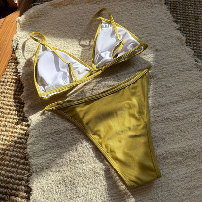 Sexy Push-Up-Bikini-Set für Damen – Brasilianischer Stil für Strand und Pool