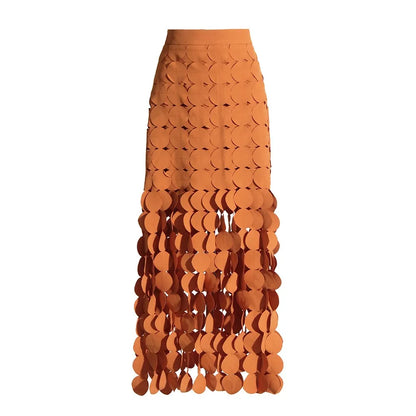 Elegantes Damen-Kleid mit Diamantmuster, Reverskragen und langen Ärmeln – figurbetontes Patchwork-Design mit doppelreihiger Knopfleiste.