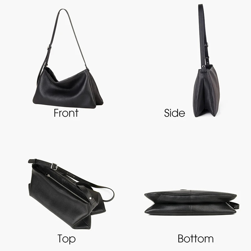 Echt Leder Hobo Schultertasche - Fassungsvermögen
