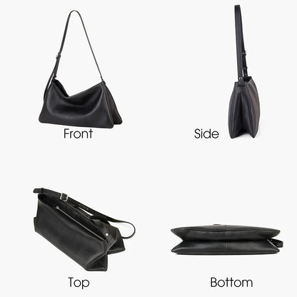 Echt Leder Hobo Schultertasche - Fassungsvermögen