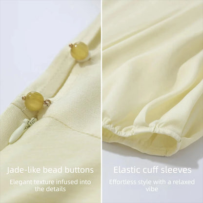 Elegantes Damen Sommerkleid Mit Knopfleiste Tailliertes A Linie Design