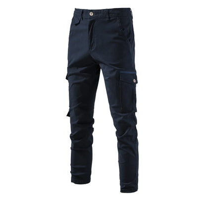 Premium Herren Cargo Hose 100% Baumwolle Mit Vielen Praktischen Taschen