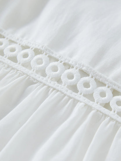 Damen-Puffärmel-Top mit Schichtdesign und vielseitigem Stil für lässige Eleganz