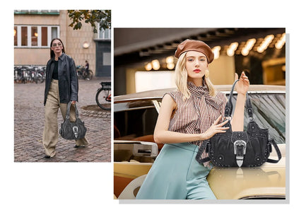Damen-Handtasche aus Kunstleder Top-Griff mit Mehrfachfächern und Smartphonefach Alltag und Freizeit