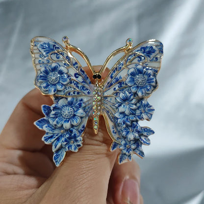 Brosche Schmetterling Emaille Mode Tier Pin Schmuck Damen