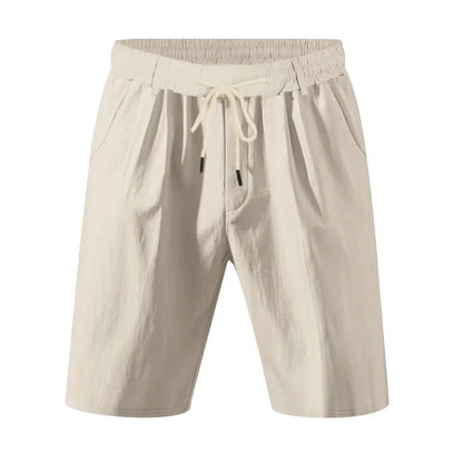 Graue Herren-Fitness-Shorts für Sommer und Training – Bequeme, elastische Dreipunkt-Hose für Laufen und Freizeit