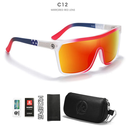 Sonnenbrille einteilig polarisiert UV400 5-Scharnier Herren