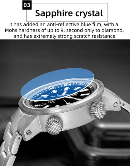 ADDIESDIVE Watch For Men Sapphire Crystal BGW9 Super Luminous AD2093 Japanese 8215 200M Waterproof Automatic Mechanical Watches