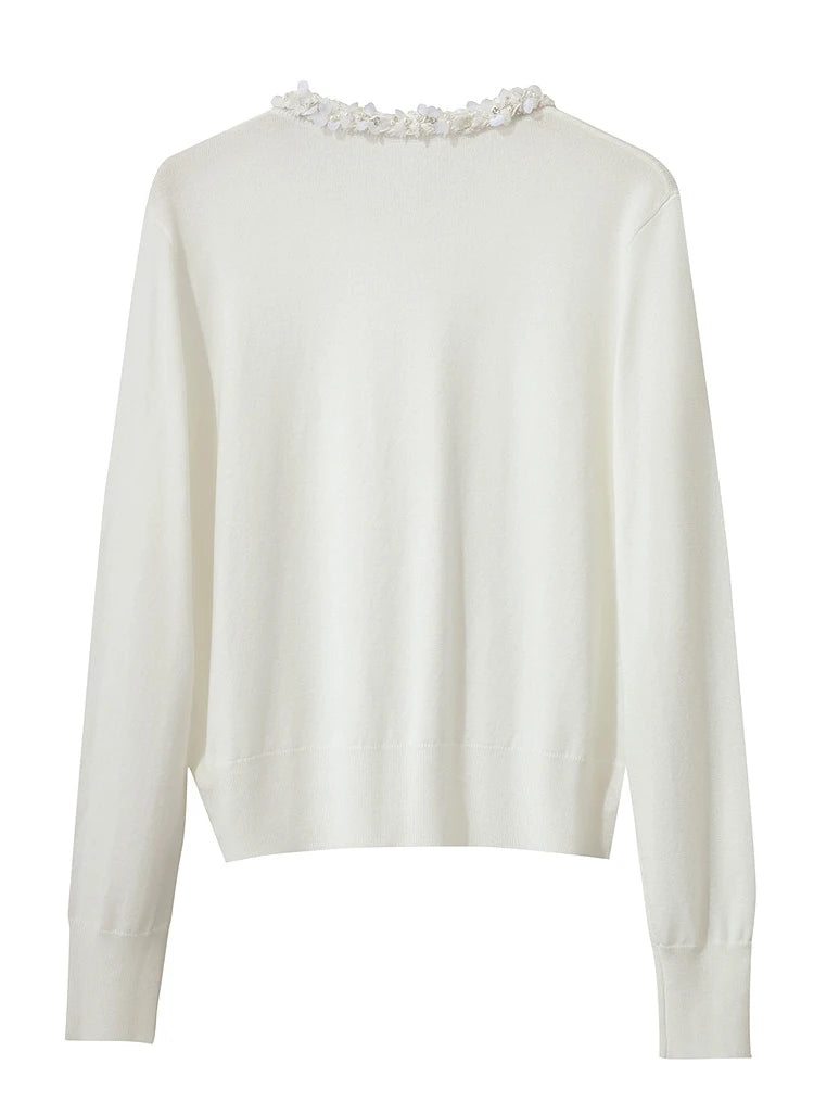 Damen-Strickjacke ärmellos lang Rundhals einfarbig elegant Herbst