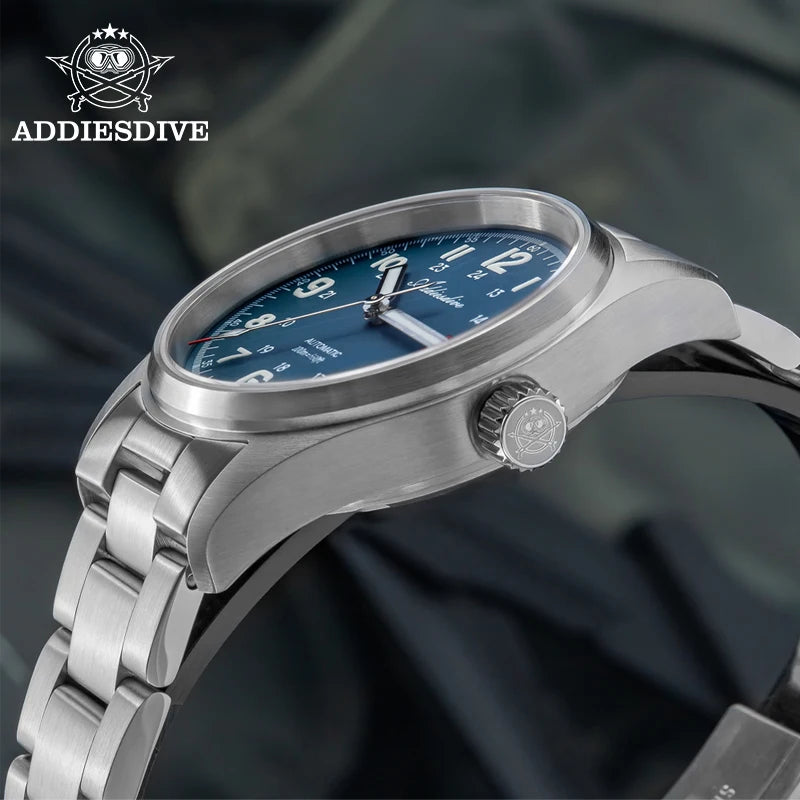 Herren-Vintage-Taucheruhr mit Saphirglas und NH35A-Automatikwerk