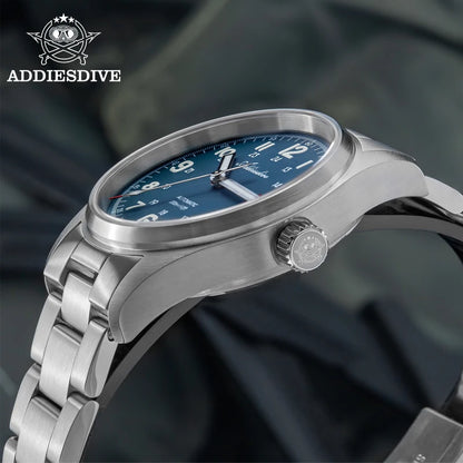 Herren-Vintage-Taucheruhr mit Saphirglas und NH35A-Automatikwerk