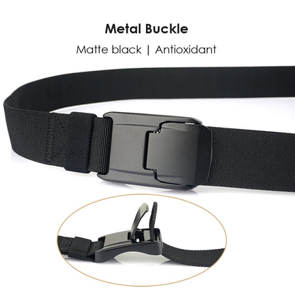 VATLY Elastik-Gürtel Herren Matte Metall-Schnalle Schnellverschluss Tactical Outdoor