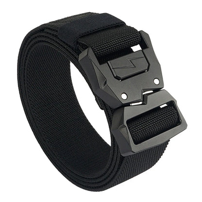 Herren-Gürtel Elastisch Mit Schnellverschluss Metall-Schnalle Verstellbar 110-140 cm