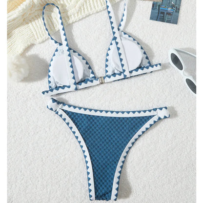 Sexy Bikini-Set in Pink mit Push-up-Effekt – Perfekt für Strand und Pool