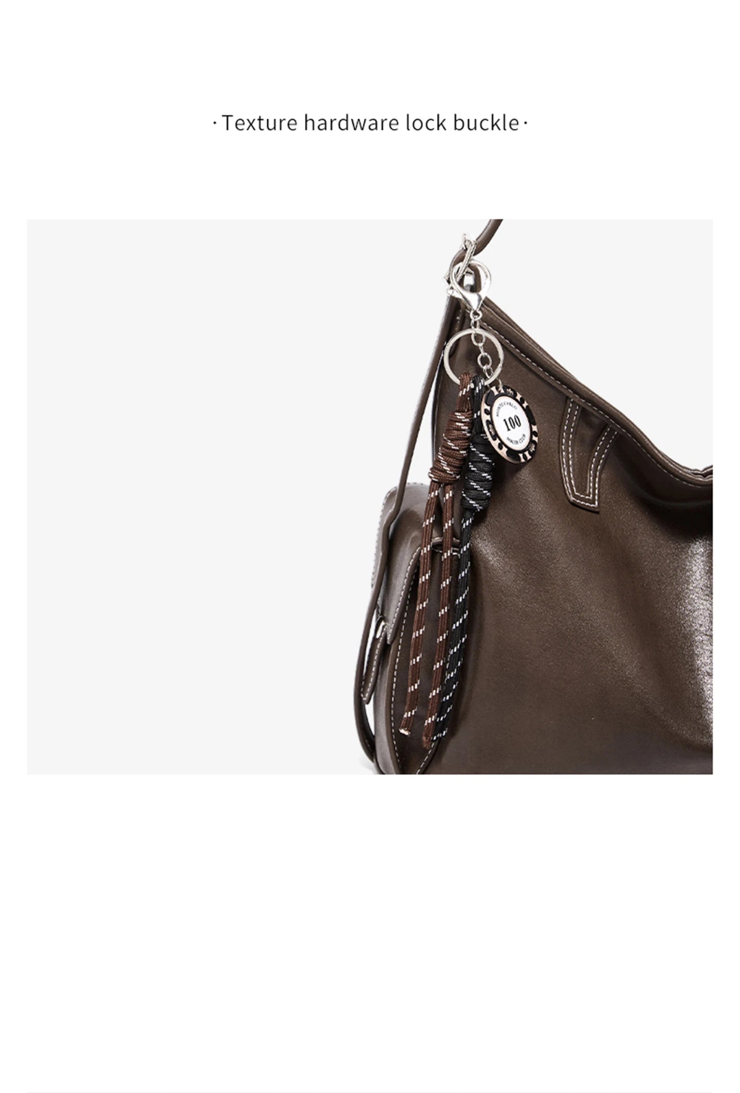 Damen Schultertasche aus weichem PU-Leder im Retro-Stil mit großer Kapazität
