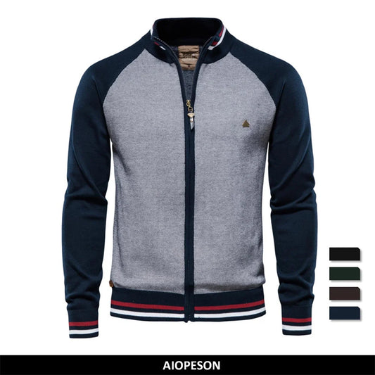 Männer Strickjacke aus Baumwolle im Casual-Stil für den Winter