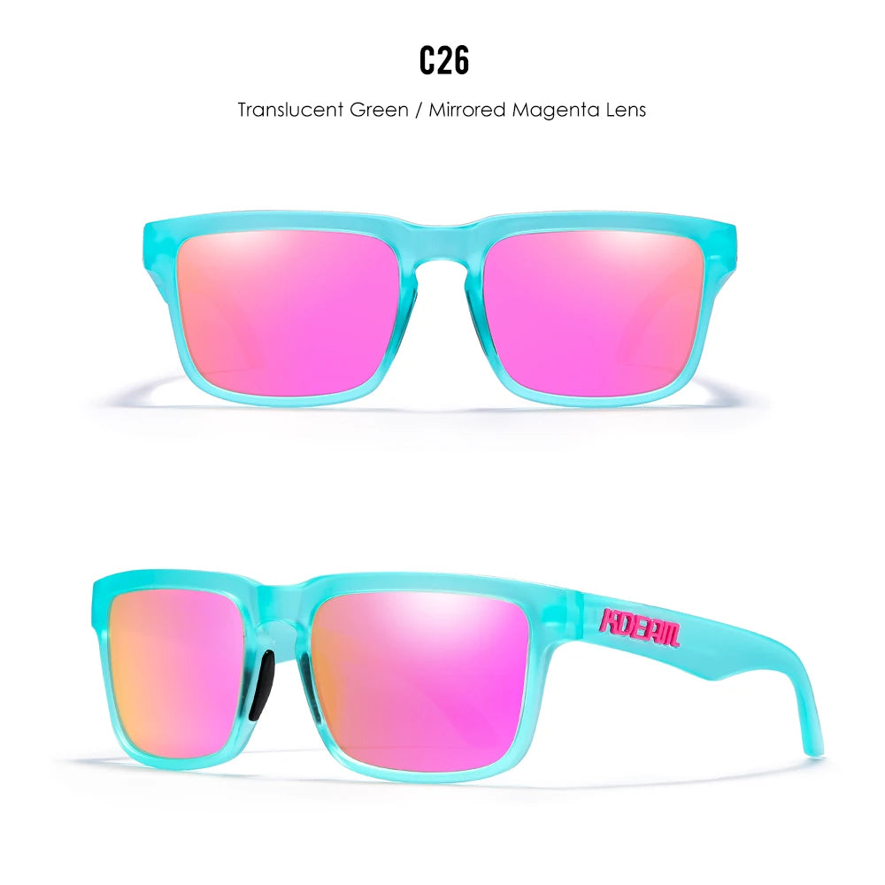 Sonnenbrille quadratisch polarisiert Angeln Lifestyle Spiegel Hartbox Unisex