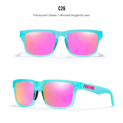 Sonnenbrille quadratisch polarisiert Angeln Lifestyle Spiegel Hartbox Unisex