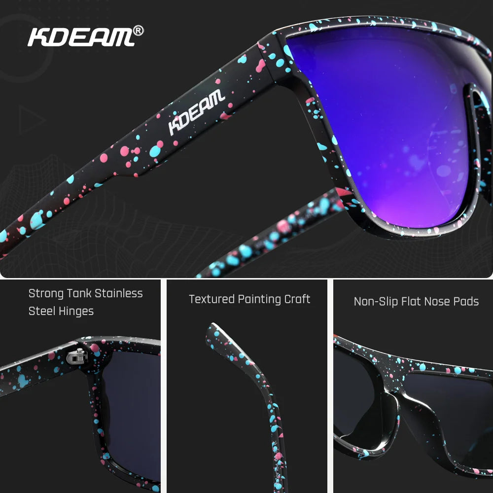 Sonnenbrille Einteiler polarisiert Sport Baseball Angeln Fahren Komplettzubehör