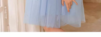 Ärmelloses Sommerkleid für Mädchen mit Blumenmuster und Pailletten – ideal für Hochzeiten und Geburtstagsfeiern