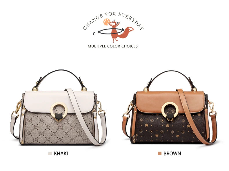 Damen Crossbody Tasche Aus PVC Leder Im Vintage Stil