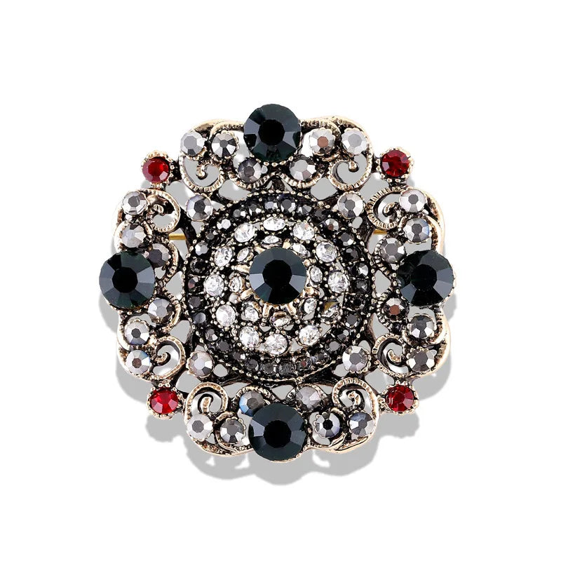 Brosche Metall Barock Vintage Retro Palast Revers Pin Unisex Party