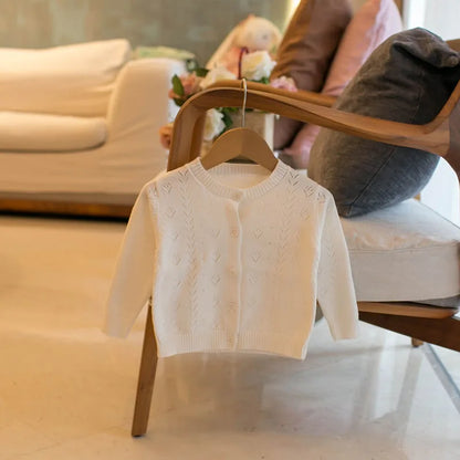 Mädchen Strickjacke im Herbst-Stil mit nettem Aushöhlen für 0-4 Jahre