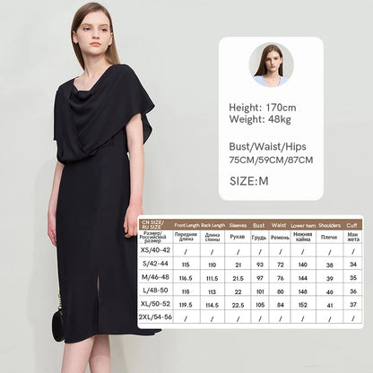 Zeitloses Bürokleid Für Damen Mit Schwingkragen Und Bequemem Sitz