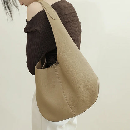 Burgunderroter Leder-Tote | Beutel Im Hobo-Stil