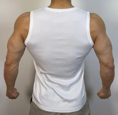 Ärmelloses Kapuzen-T-Shirt mit Jacquardmuster und Schnürung im lässigen Stil für junge Erwachsene