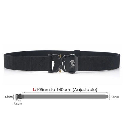 Unisex-Gürtel Schnellverschluss aus Nylon Elastisch 3,8 cm Breite Robuste Verarbeitung Alltagstauglich