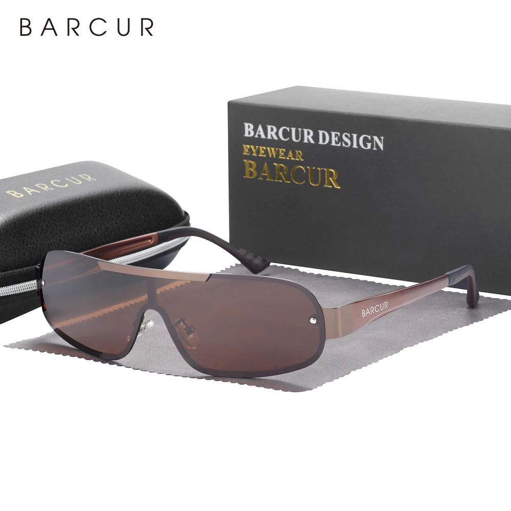Sonnenbrille Pilot Al-Mg schmal polarisiert UV400 Sport Herren