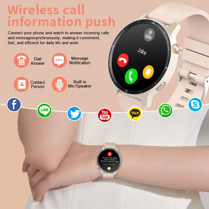 LIGE 2025 Sprachanruf Smart Uhr Damen 1,39 "360*360 HD Gesundheit Tracker Smartwatch Für Xiaomi Frauen Männer 3D Dynamische Zifferblatt Uhr