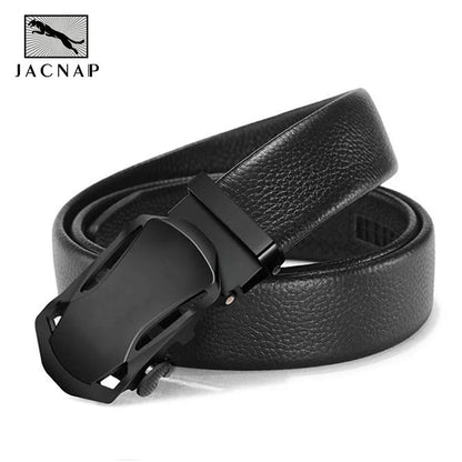 Herren Ledergürtel Business Casual 3,5 cm Automatik-Schnalle PU Geschenk