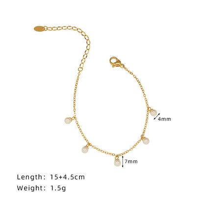 Damen-Charm-Armband mit Glasperle im Ozean-Stil