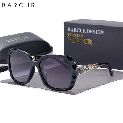 Damen-Sonnenbrille elegant Design Farbverlauf polarisiert UV400