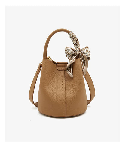 Damen Schultertasche Crossbody aus echtem Leder und Mikrofaser